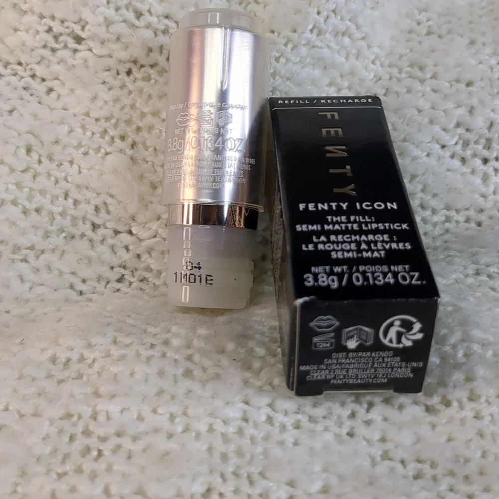 FENTY ICON  "The Fill" Semi-Matte Lipstick Refill,  Motha Luva, 3.8g/0.134oz ea - Picture 5 of 11